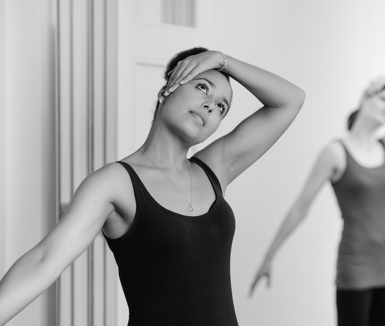 Pilates for flexibility - woman stretching